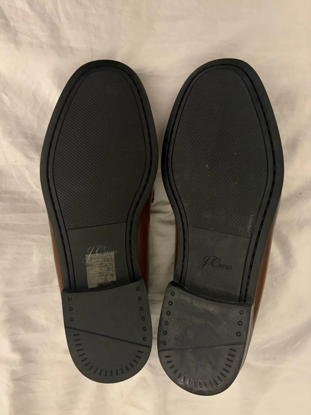 J. Crew Men’s Brown Leather Camden Loafers Size 8 NWOT
